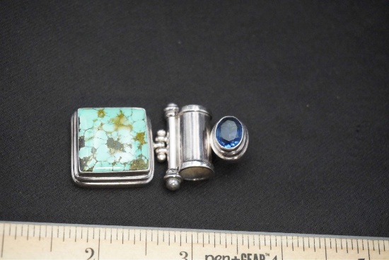 Sterling Silver & Turquoise Pendant