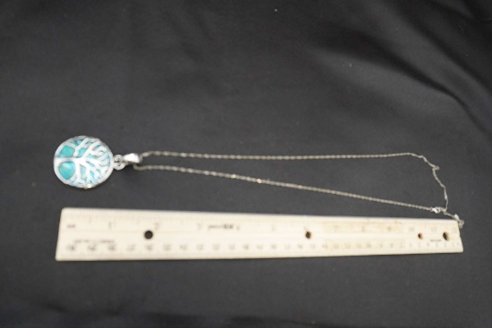 Sterling Silver Tree Pendant Necklace