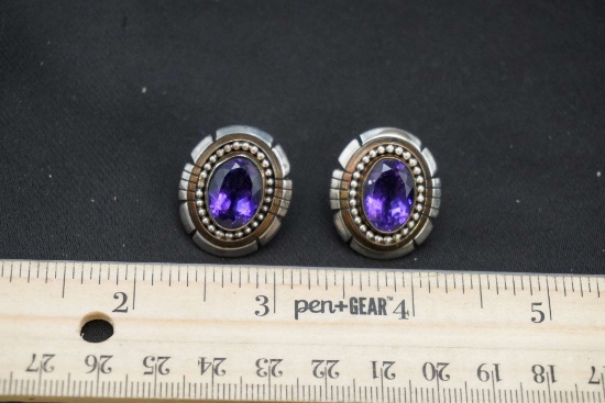 Sterling Silver 12K. Gold Fill. S.E. Earrings