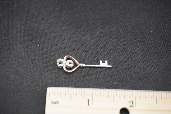 10 K. Gold & Sterling Silver Key