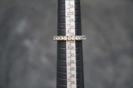 Sterling Silver Ring W/ White Stone