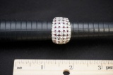 Nolan Miller Red & White Stone Ring
