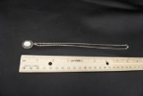 Sterling Silver Mother Of Pearl Pendant Necklace