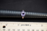 Sterling Silver Ring W/ Light Purple Stone