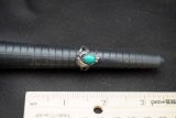 Sterling Silver Ring W/ Blue/Green Stone