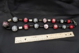 Red Black & White Beaded Necklace
