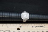 Sterling Silver Ring W/ White Stones