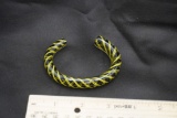 Adams Glass Bracelet (Colors Are Black & Yellow/Green)