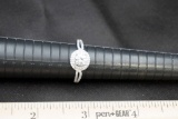Sterling Silver Ring W/ White Stones