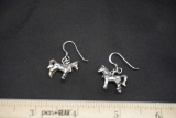 Sterling Silver Horse Earrings