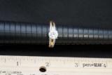 Sterling Silver Ring W/ White Stones