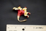 Christopher Radko Flower Brooch