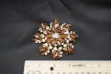 Huge Rhinestone Brooch