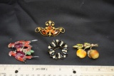 4 - Brooches