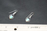 Opal Sterling Silver Earrings