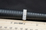 Sterling Silver Ring W/ White Stones