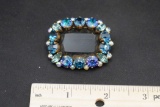 Blue Stone Brooch
