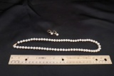 14 K. Gold & Cultured Real Pearls Necklace