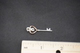 10 K. Gold & Sterling Silver Key