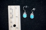 Sterling Silver Opal Earrings