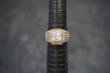Sterling Silver Ring W/ White Stones