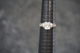 Sterling Silver Ring W/ White Stones