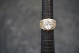 Sterling Silver Ring W/ White Stones