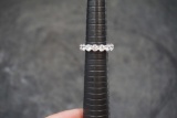 Sterling Silver Ring W/ White Stones