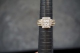 Sterling Silver Ring W/ White Stones