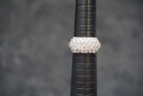 Sterling Silver Ring W/ White Stones