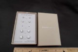 Diamonique Sterling Silver Earrings