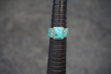 Sterling Silver Ring W/ Blue Stones