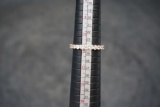Sterling Silver Ring W/ White Stones