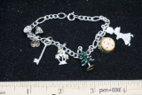 Beau Sterling Silver Charm Bracelet