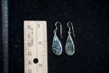 Sterling Silver Abalone Earrings