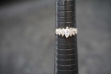 Sterling Silver Ring W/ White Stones