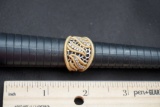 Sterling Silver Ring W/ White Stones