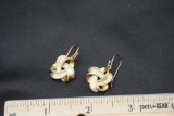 Opal Sterling Silver Earrings
