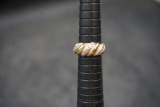 Sterling Silver Ring W/ White Stones