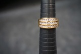 Sterling Silver Ring W/ White Stones