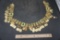 Metal Belt W/ Green Stones