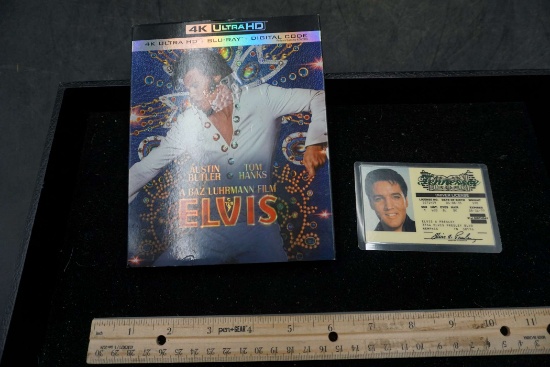Elvis 4K Ultra Hd Dvd & Elvis Driver'S License Souvenir