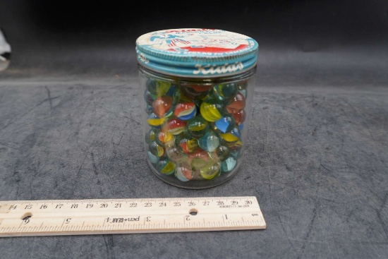 Kidd'S Jar W/ Marbles