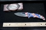Rite Edge American Flag Folding Knife
