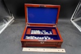 Wooden Display Box W/ Steel Wheat Pennies
