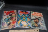 3 Comic Books - Cheyenne Kid, Batman & Jungle War Stories