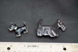 2 - Scottie Dog Brooches