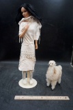 Native American Doll & Llama