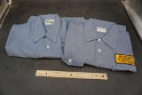 2 Work Shirts - Mid Continental Restoration Co. (Size Large & X-Large)