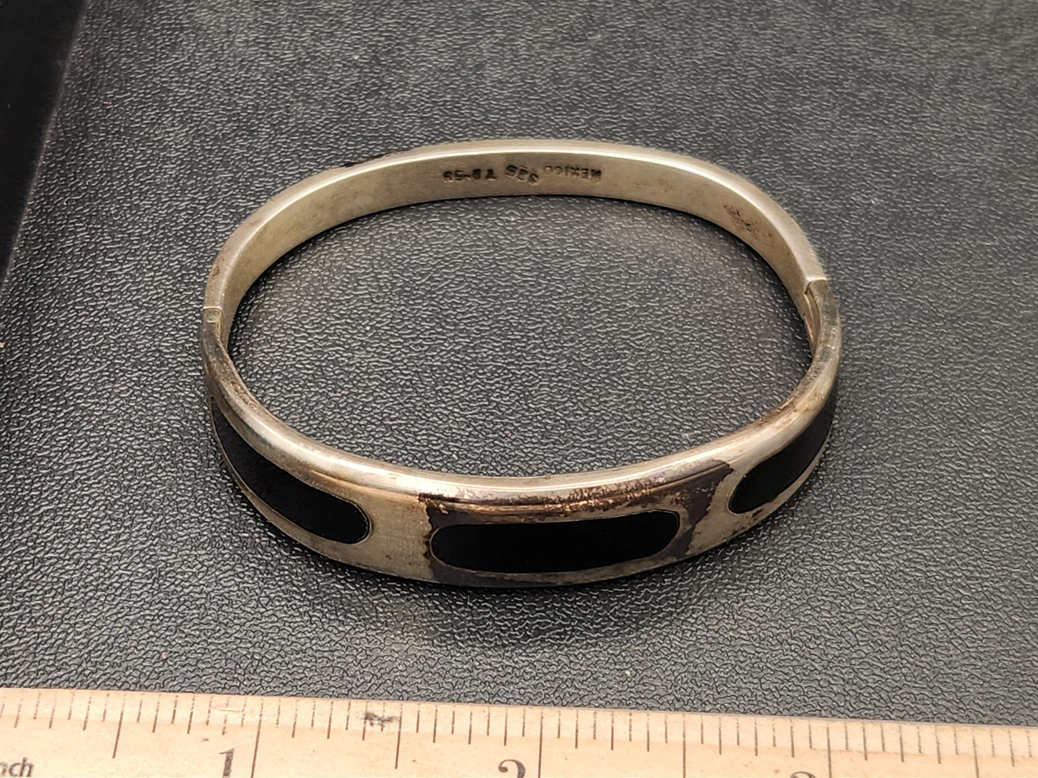 Vintage Taxco Mexico 925 Sterling Silver Onyx | Proxibid
